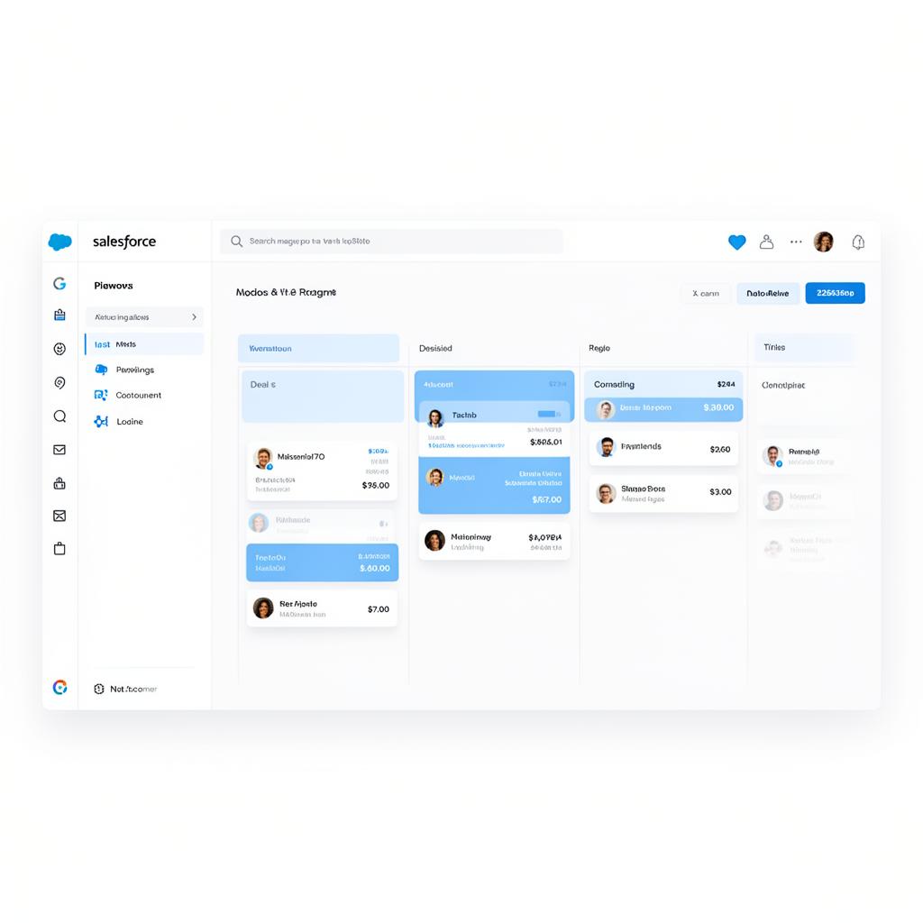 Aperçu d'application CRM