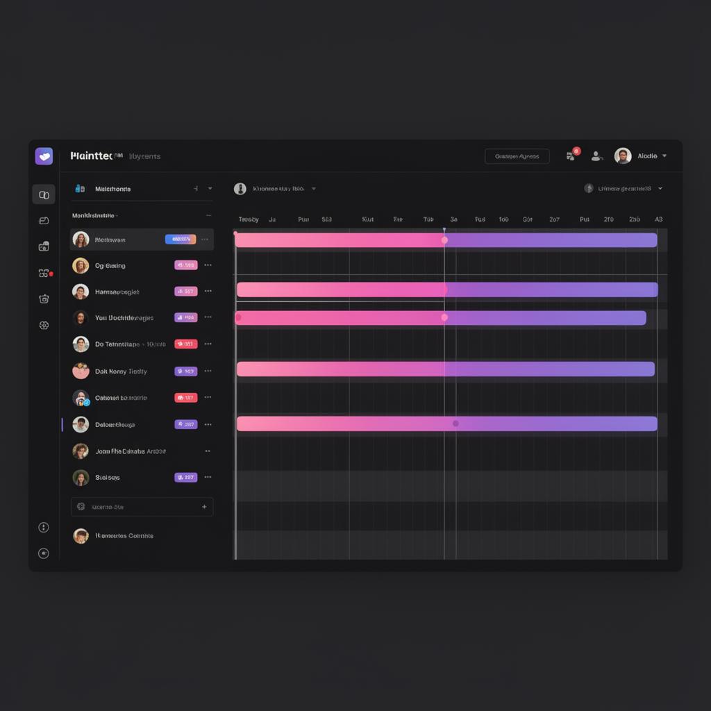 Aperçu d'application Gestion de projet