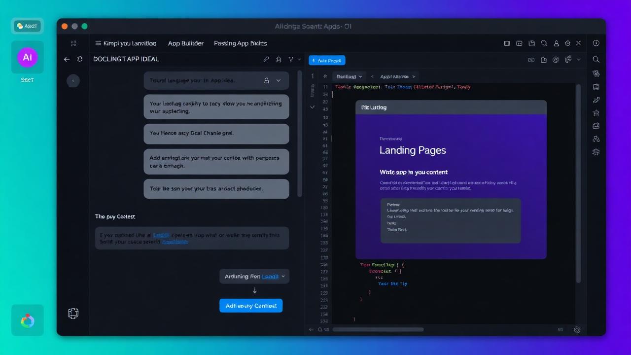 Cadrage et ébauche d'interface dans un constructeur d'applications IA