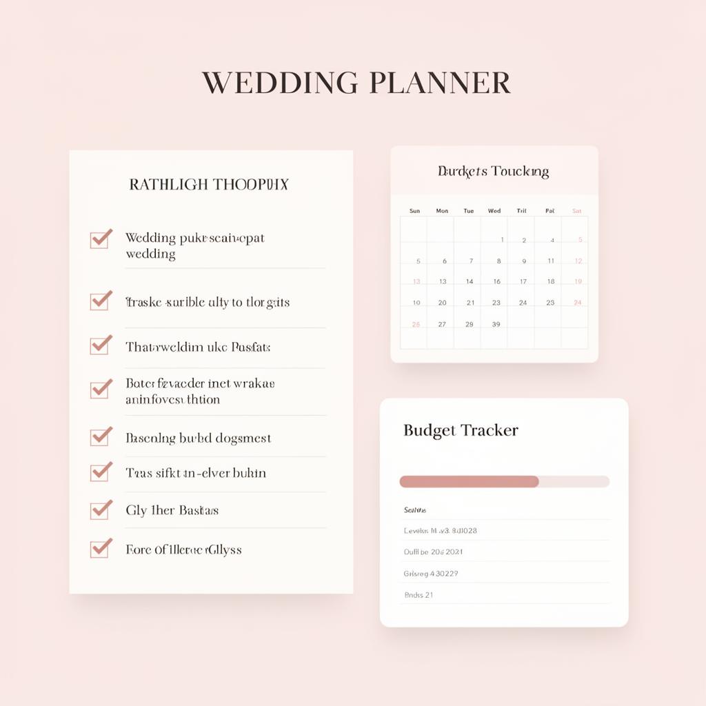 Aperçu d'application Wedding plan